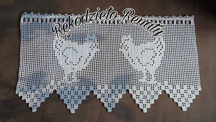 Zazdrostki,firanki na szydełku rękodzieło handmade