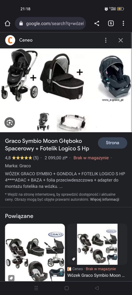 Wózek dziecięcy 4w1 Graco