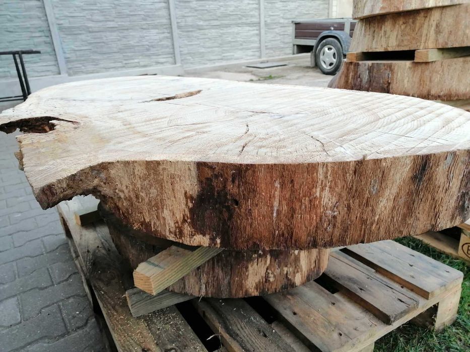 stół, stolik, blat, plaster z drewna dąb, jesion, kasztan,