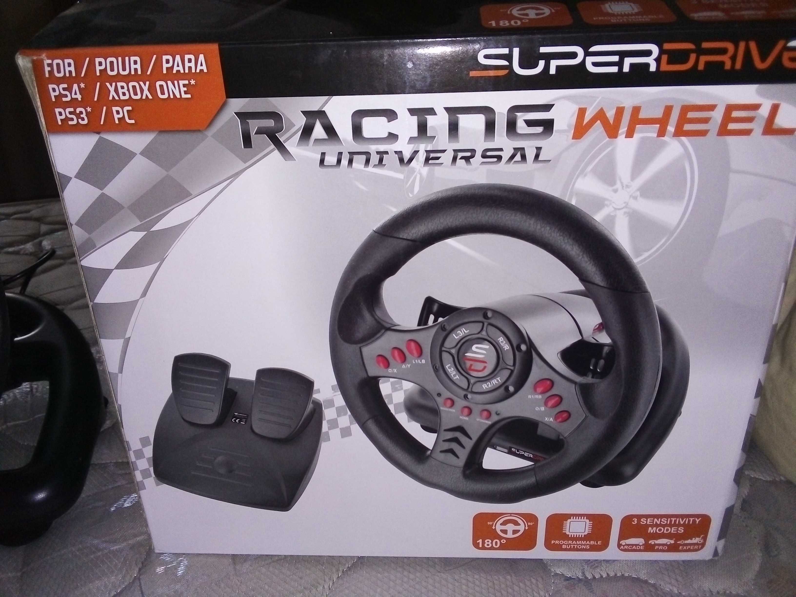 Volante / pedais para computador - Superdrive Racing Wheel (20 euros)