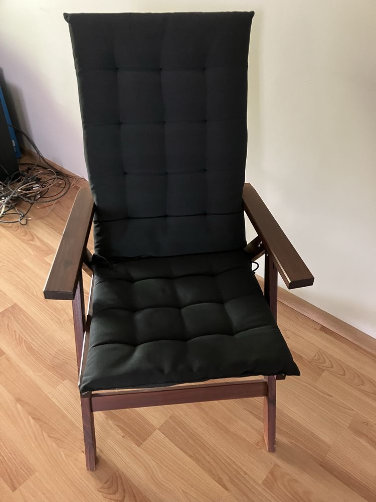 Krzesło drewniane ikea nammaro wraz z poduszka