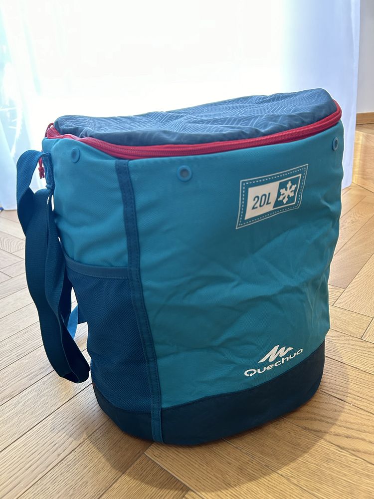 Lodówka kempingowa miekka Quechua 20 litrów, wkłady, torba