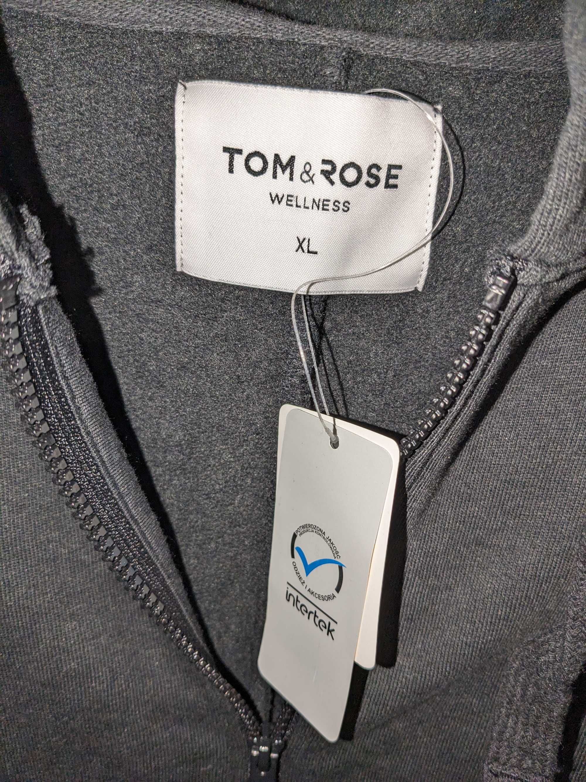 tom rose wellness nowa bluza damska z kapturem roz XL