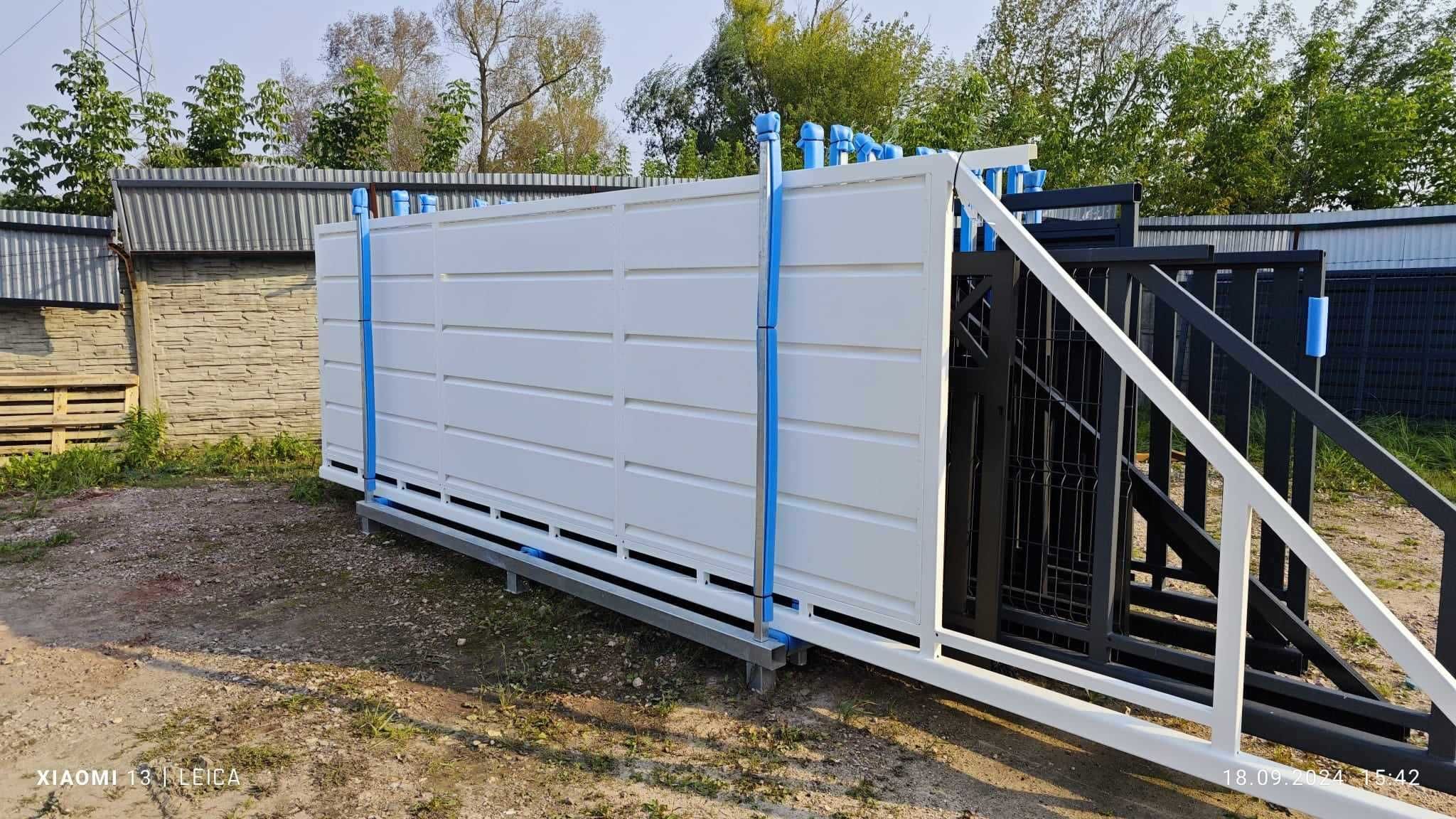 Brama przesuwna bez prześwitu 4x 1,42m ocynk+kolor PRODUCENT
