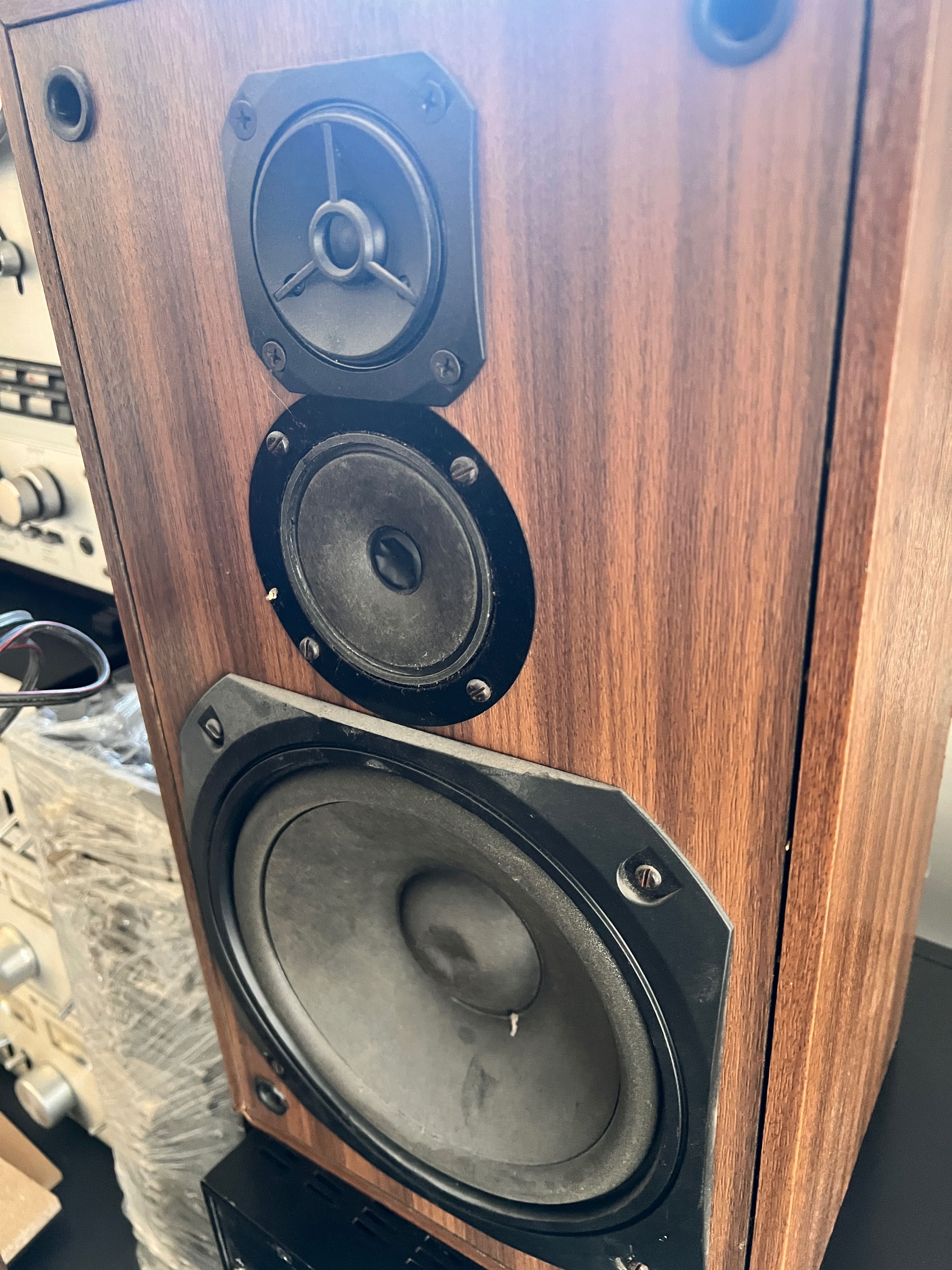 Kolumny Unitra hi-fi po wymianie głośników