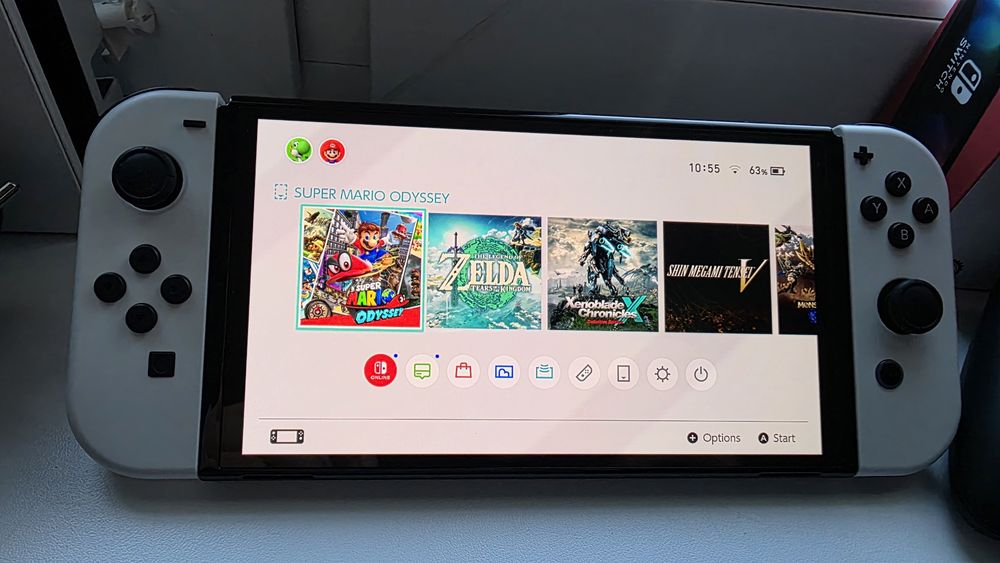Nintendo Switch Oled ,cały zestaw z grą