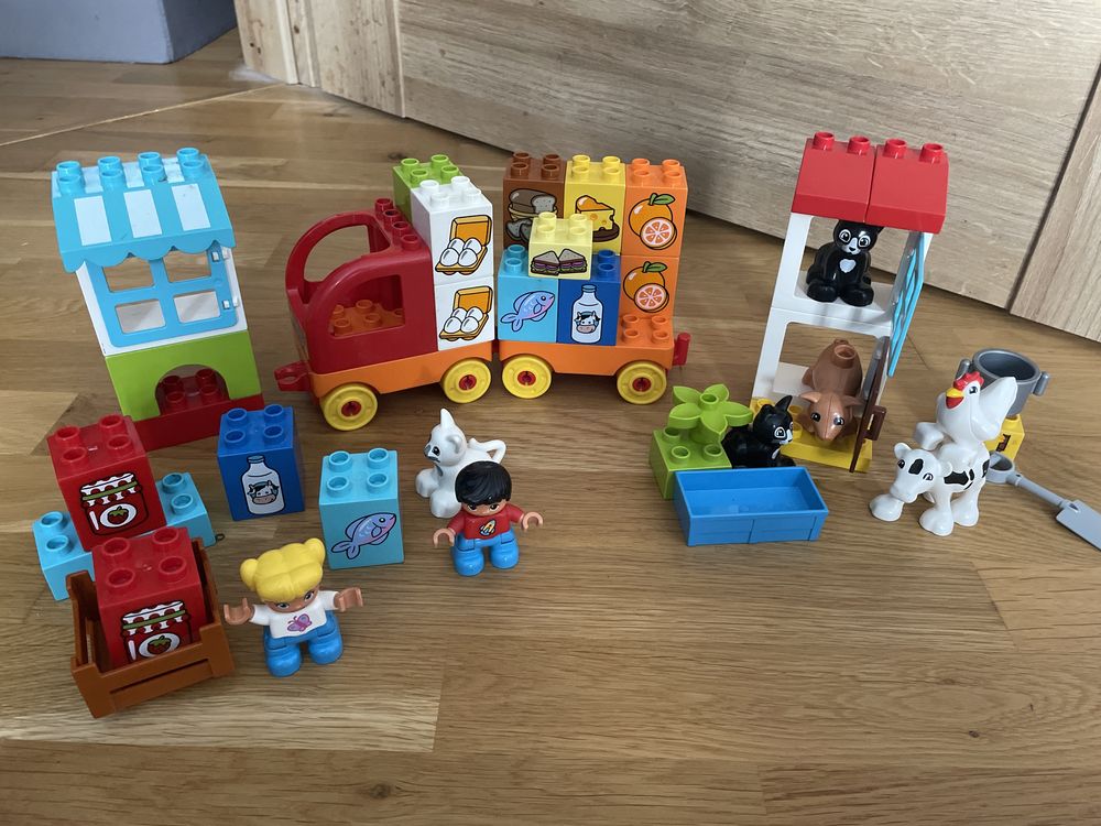 Lego duplo sklep+ zwierzęta z farmy