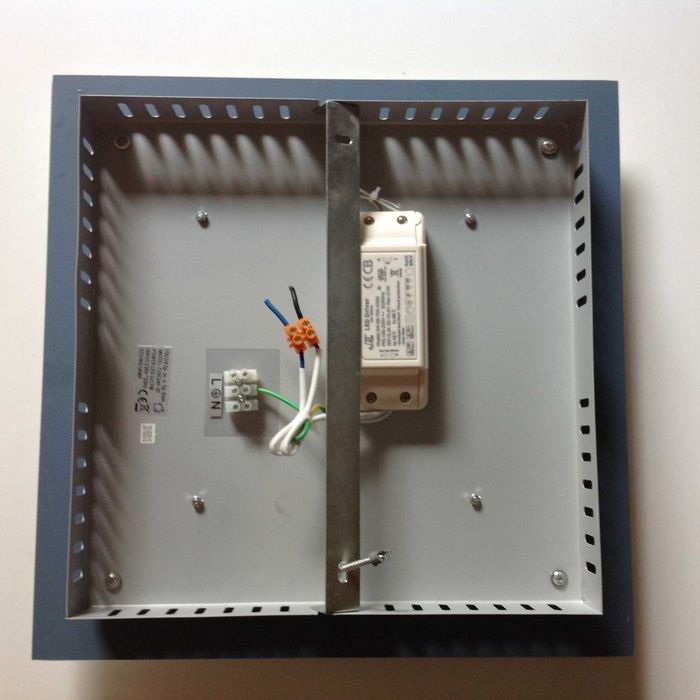 Plafon kinkiet lustro i szkło z kryształowym efektem