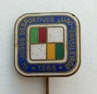 Lapela dos Jogos Desportivos Luso- Brasileiros de 1966