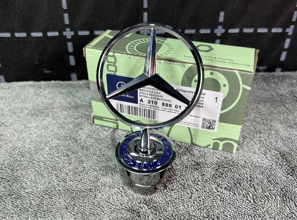 Емблема приціл Mercedes значок в капот Мерседес W210 W211 W220 W203