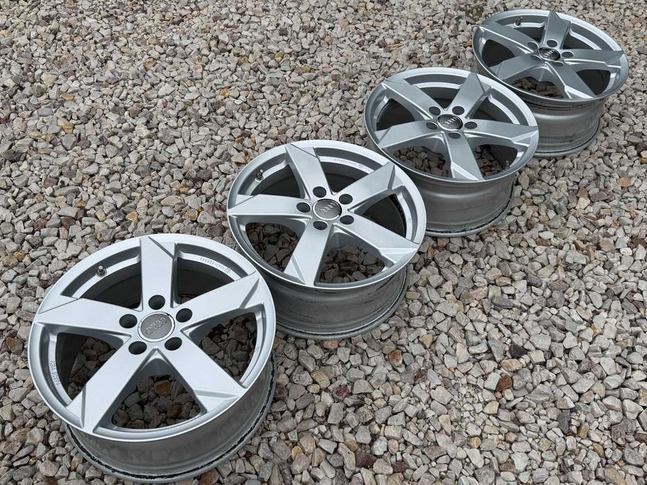 JAK NOWE PIĘKNE Oryginalne Alufelgi 17" 5x112 Audi Sline Vw Seat Skoda