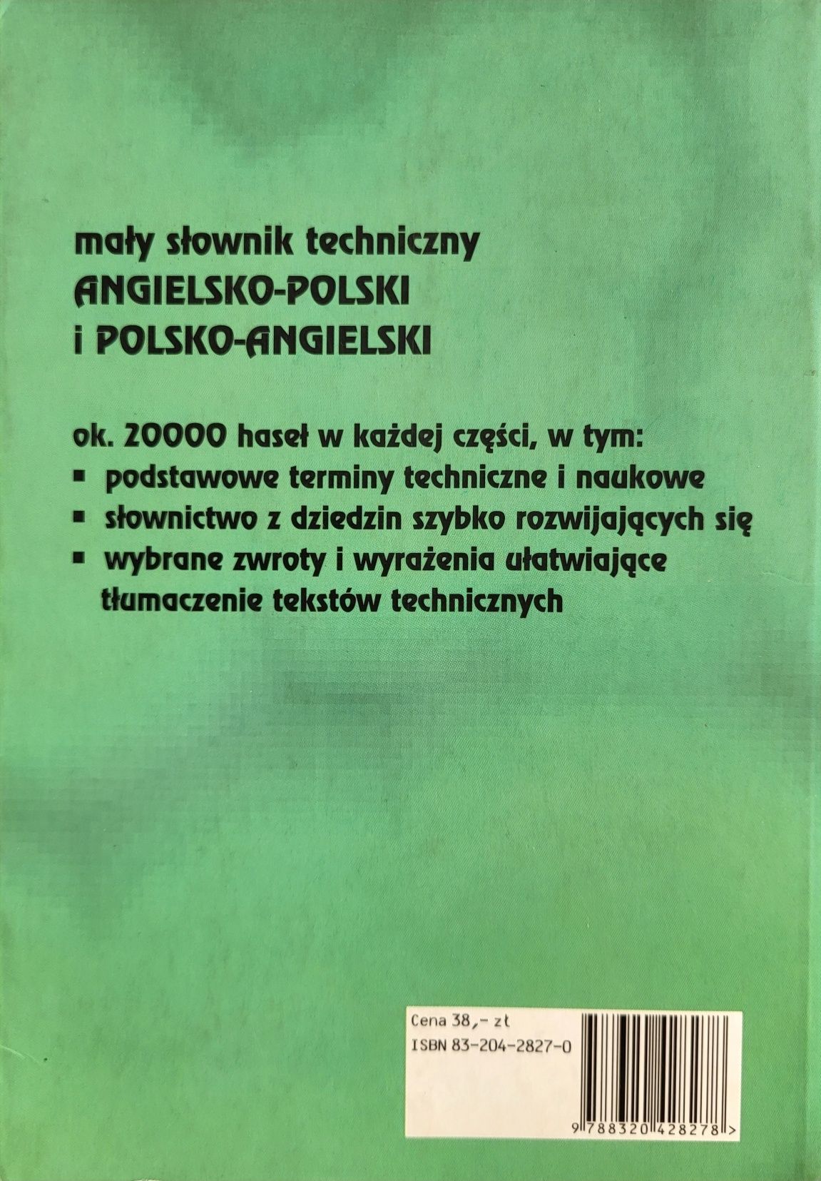 Mały słownik techniczny angielsko-polski i polsko-angielski