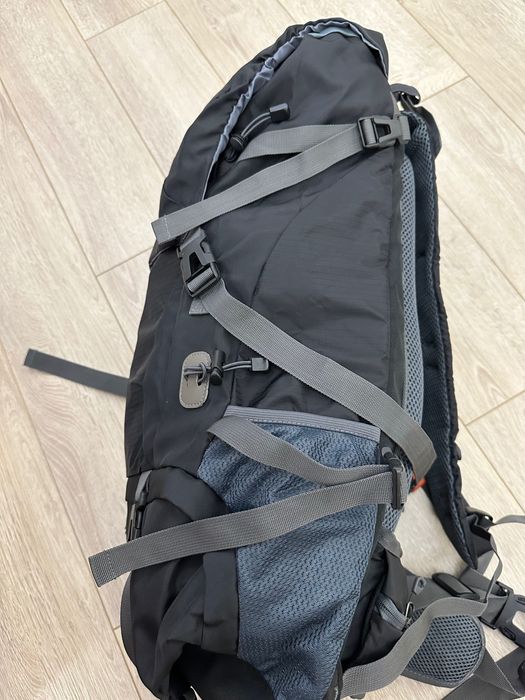 Туристичний трекінговий похідний рюкзак Waikani 65+5L чорний + чехол