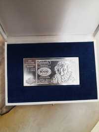 Срібна банкнота 1969рік-1000 дойч марок.