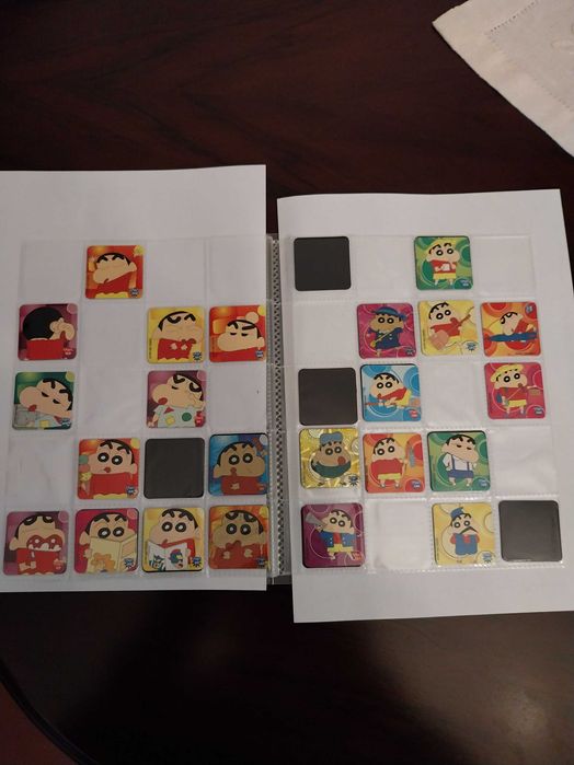 Álbum/Caderneta ShinChan Staks e 61 ímanes em muito bom estado, Panini