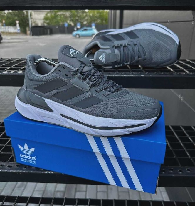 Кроссовки Адидас мужские Adidas сеточка серые