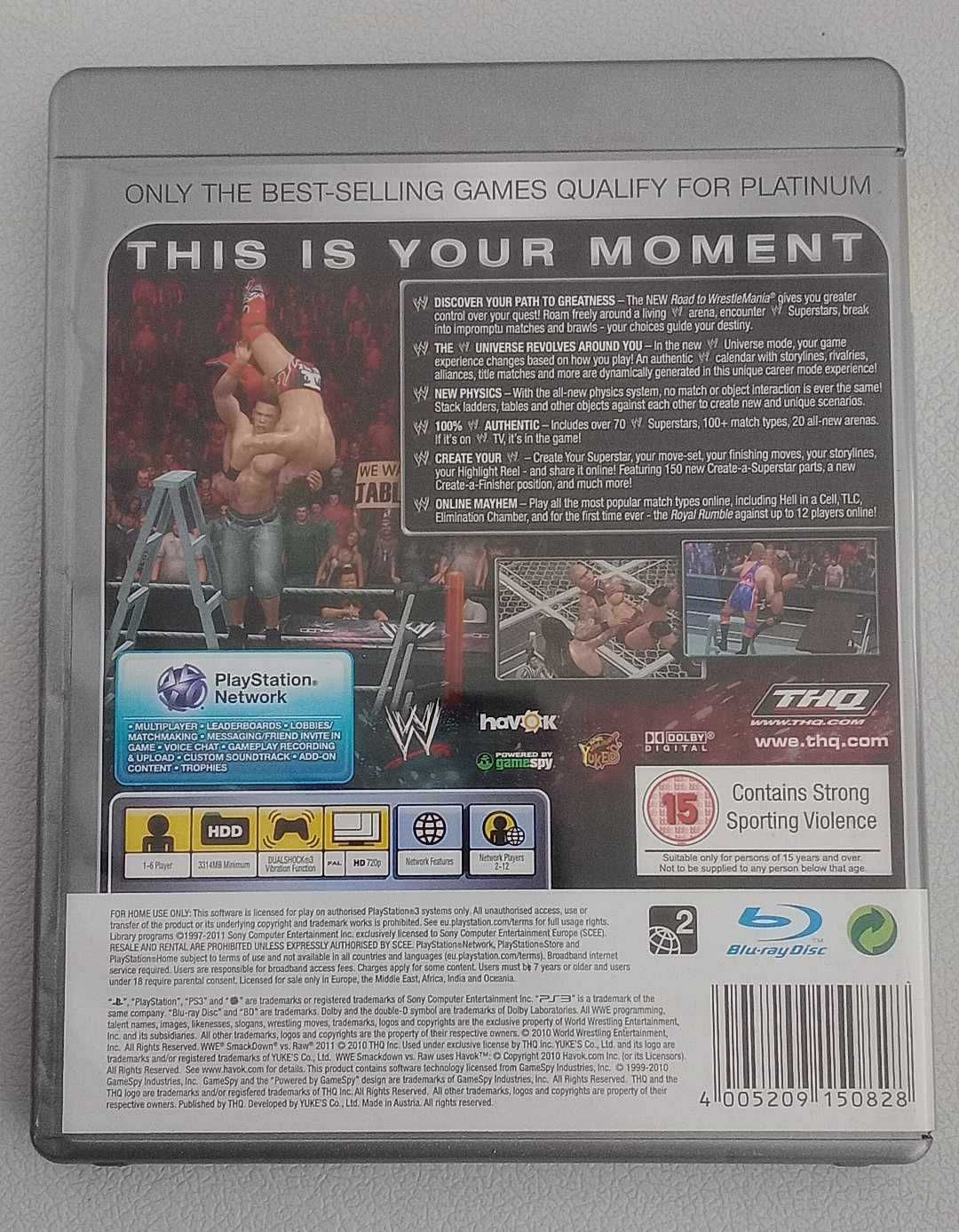 Jogo PS3 – Smack Down VS Raw 2011