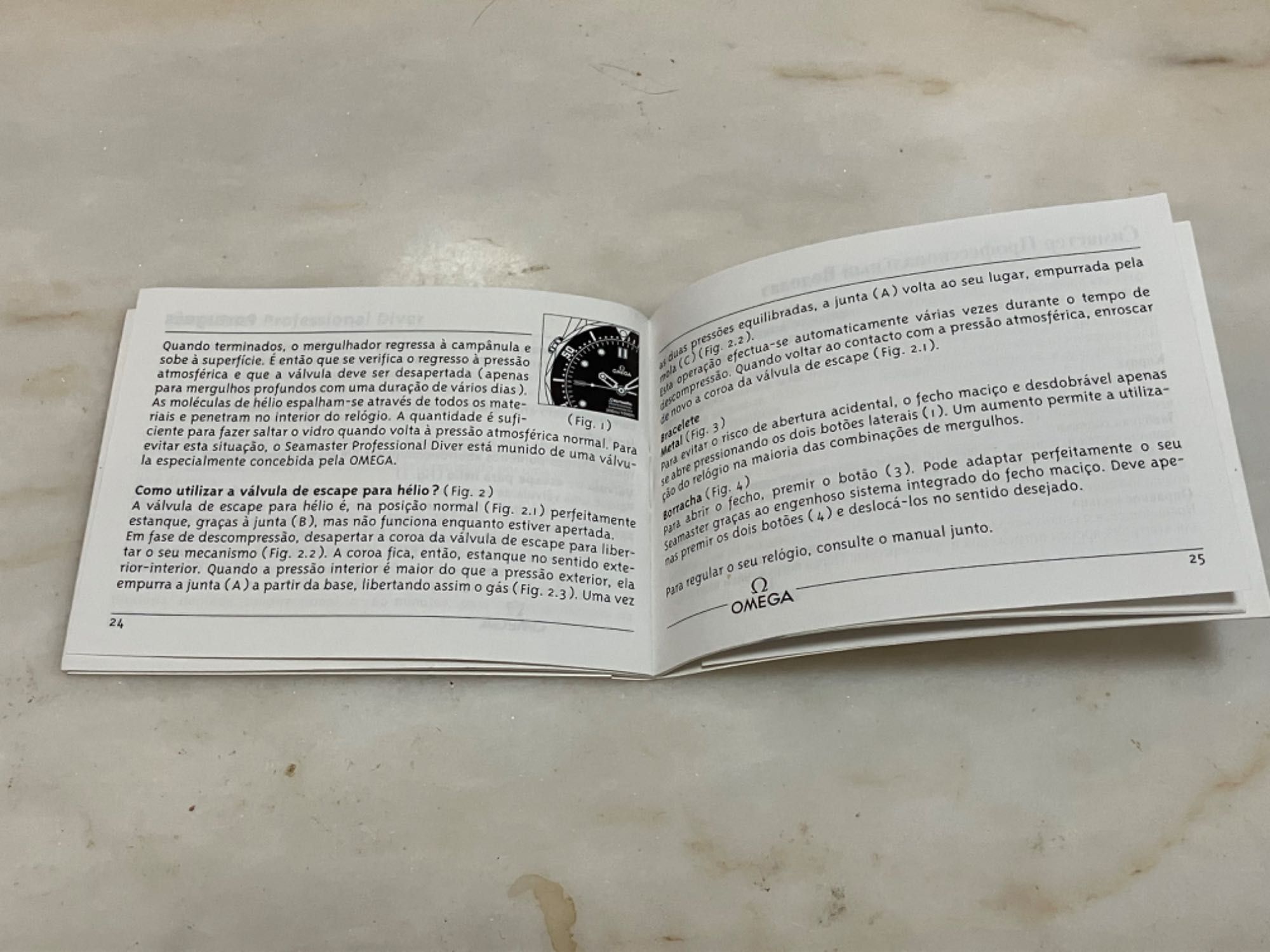 Omega Seamaster Booklet Operating Instructions