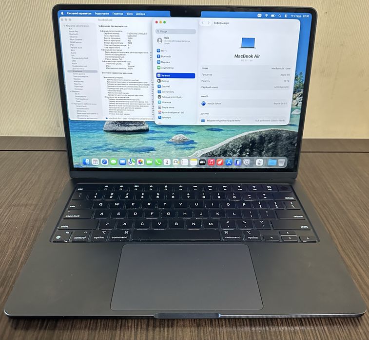 Гарантія!Ідеал!Macbook Air 13.6” M2 16/256Gb Акб:100%