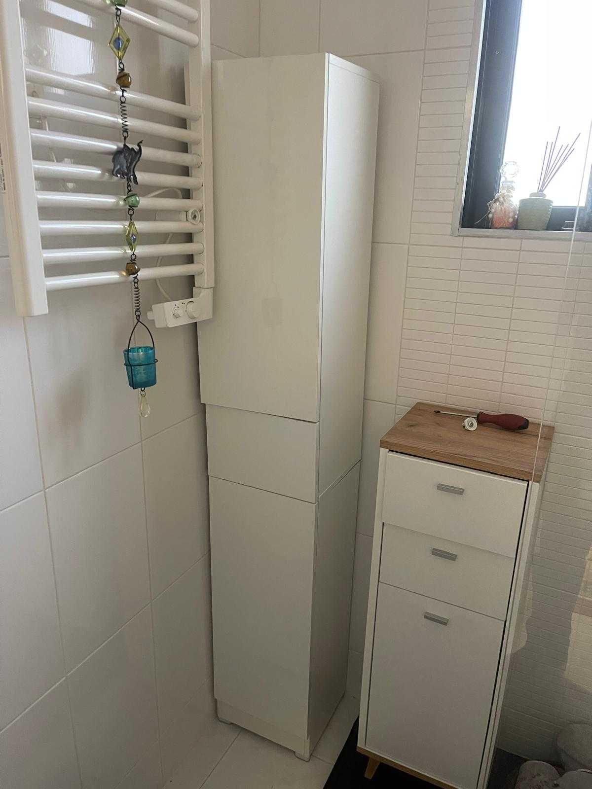 Móvel casa banho de Estilo Moderno 30x28x170cm Branco