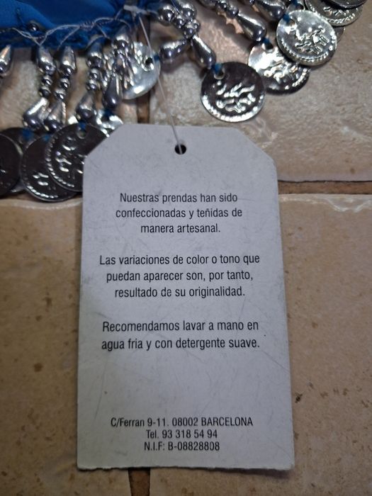 Nowa chusta do tańca brzucha z metalowymi ozdobami