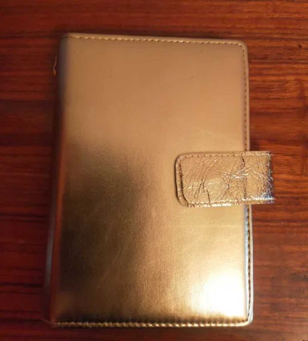 Золотой, рожевий, бордовий  блокнот на кольцах,  органайзер