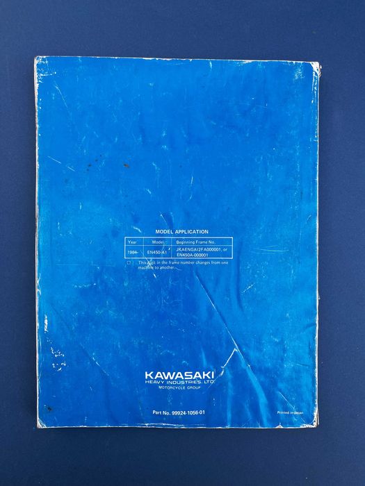 Livro Kawasaki 454LTD service manual