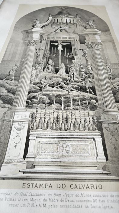 Estampa do calvario do Bom jesus do monte  1815