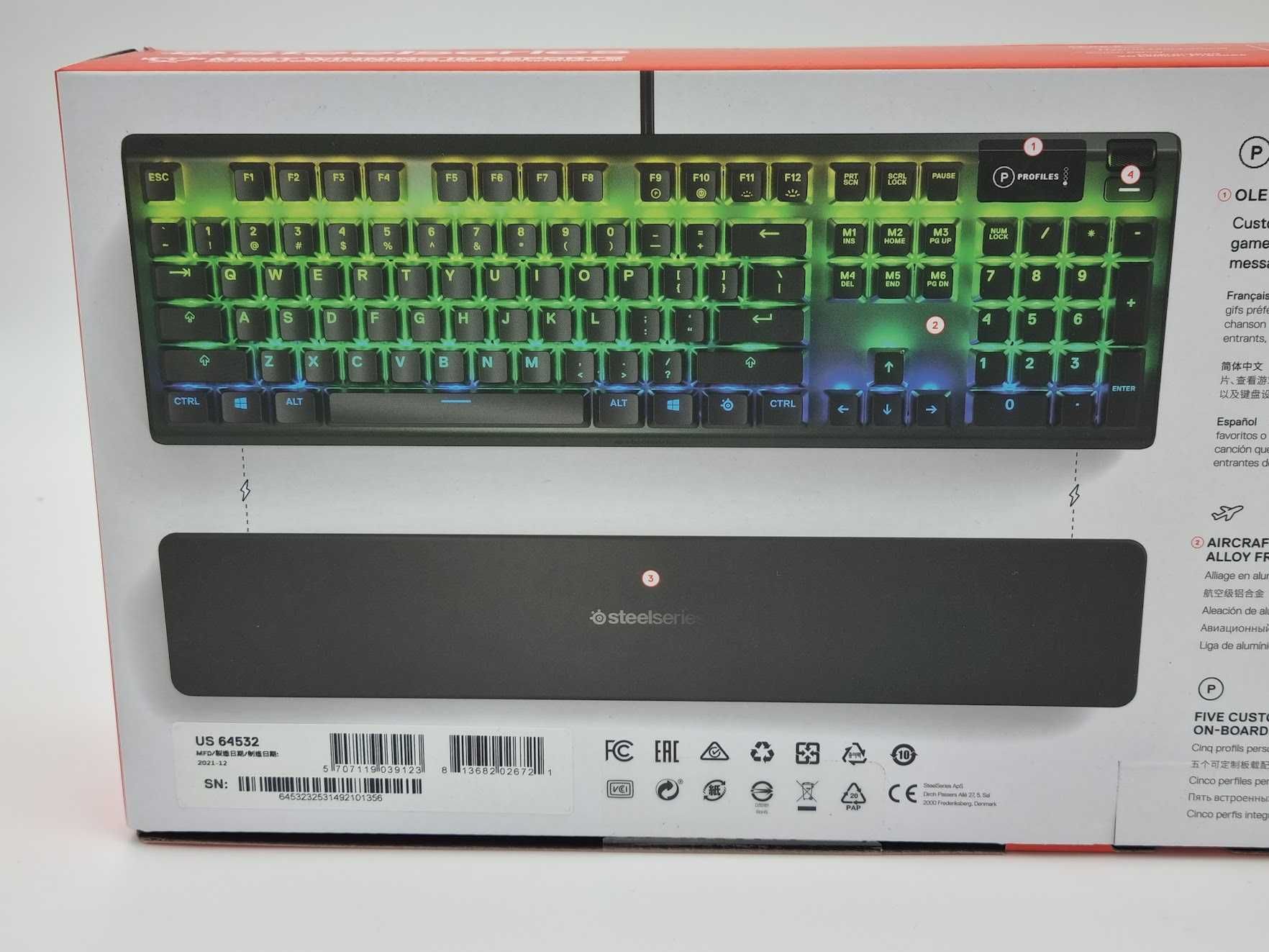NOWA klawiatura SteelSeries APEX 5 | 108-strefowe RGB