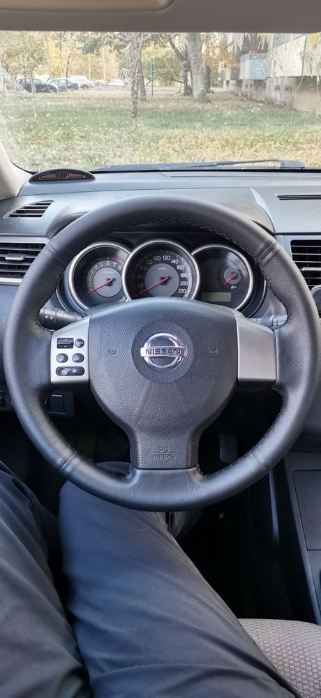 Оплетка из натуральной кожи Nissan Note/Tiida 2004-2012г