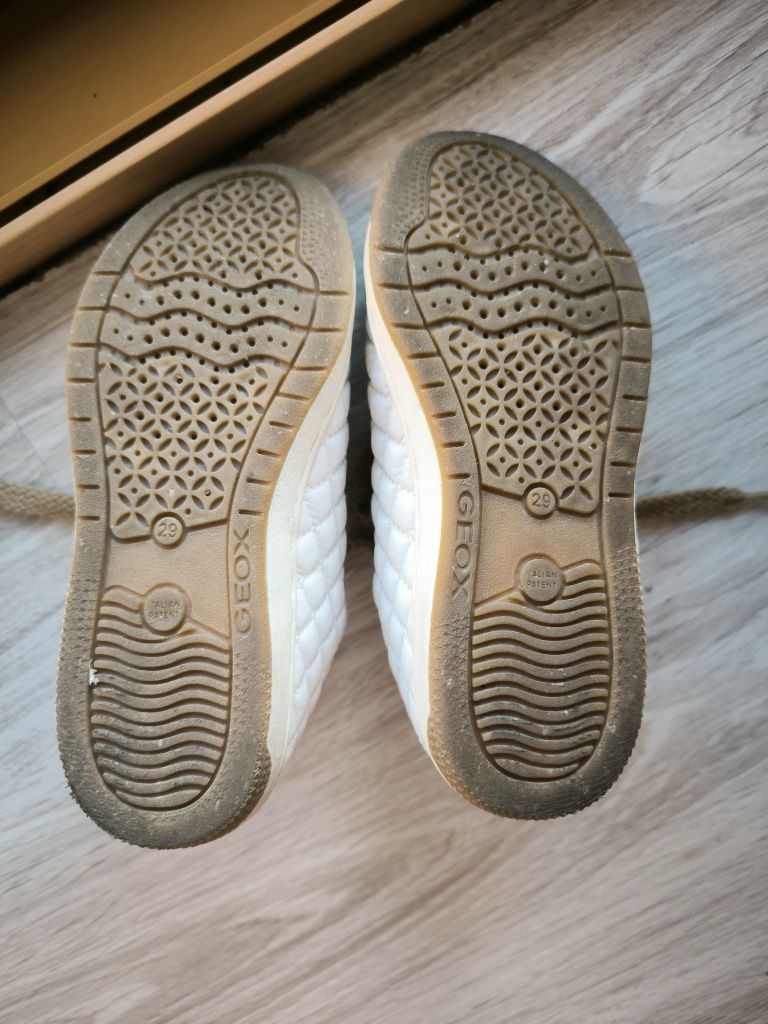 Buty GEOX r.29 dziewczęce biało złote