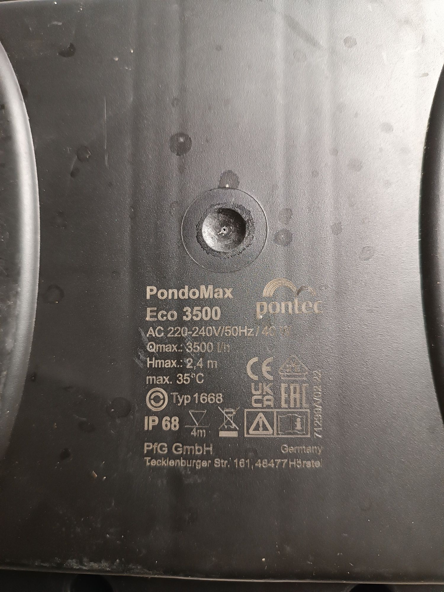 Pontec 54770 PondoMax Eco 3500 струменевий насос, фільтрувальний 40Вт