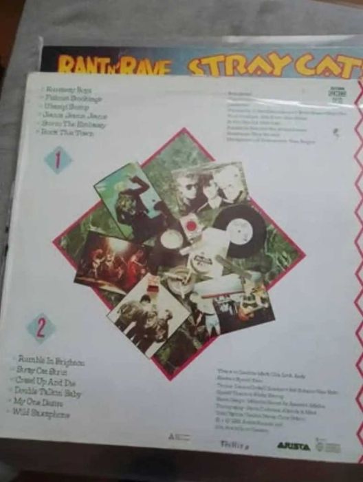 Stray Cats  2 albuns capss e discos muito bom estado