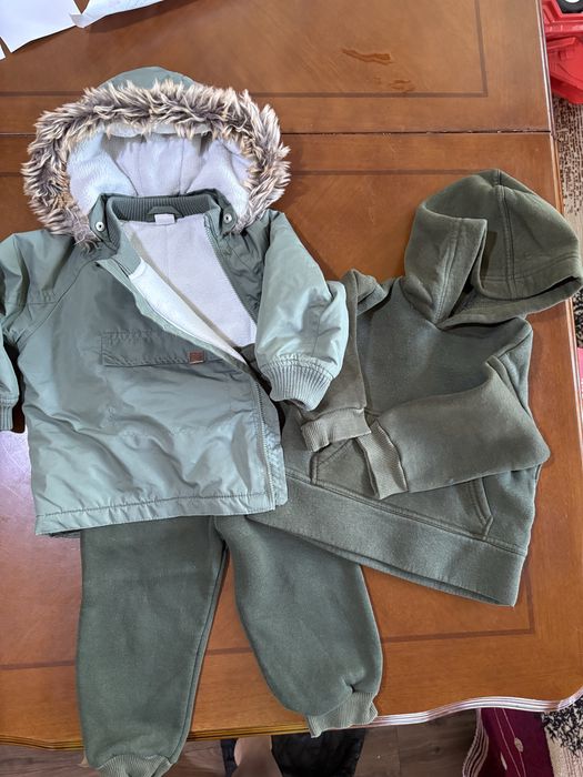 Зимовий флісовий костюм +курточка