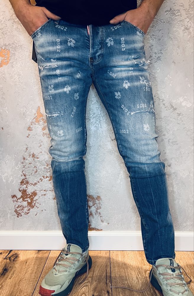 Dsquared2 spodnie meskie jeansowe 48,56