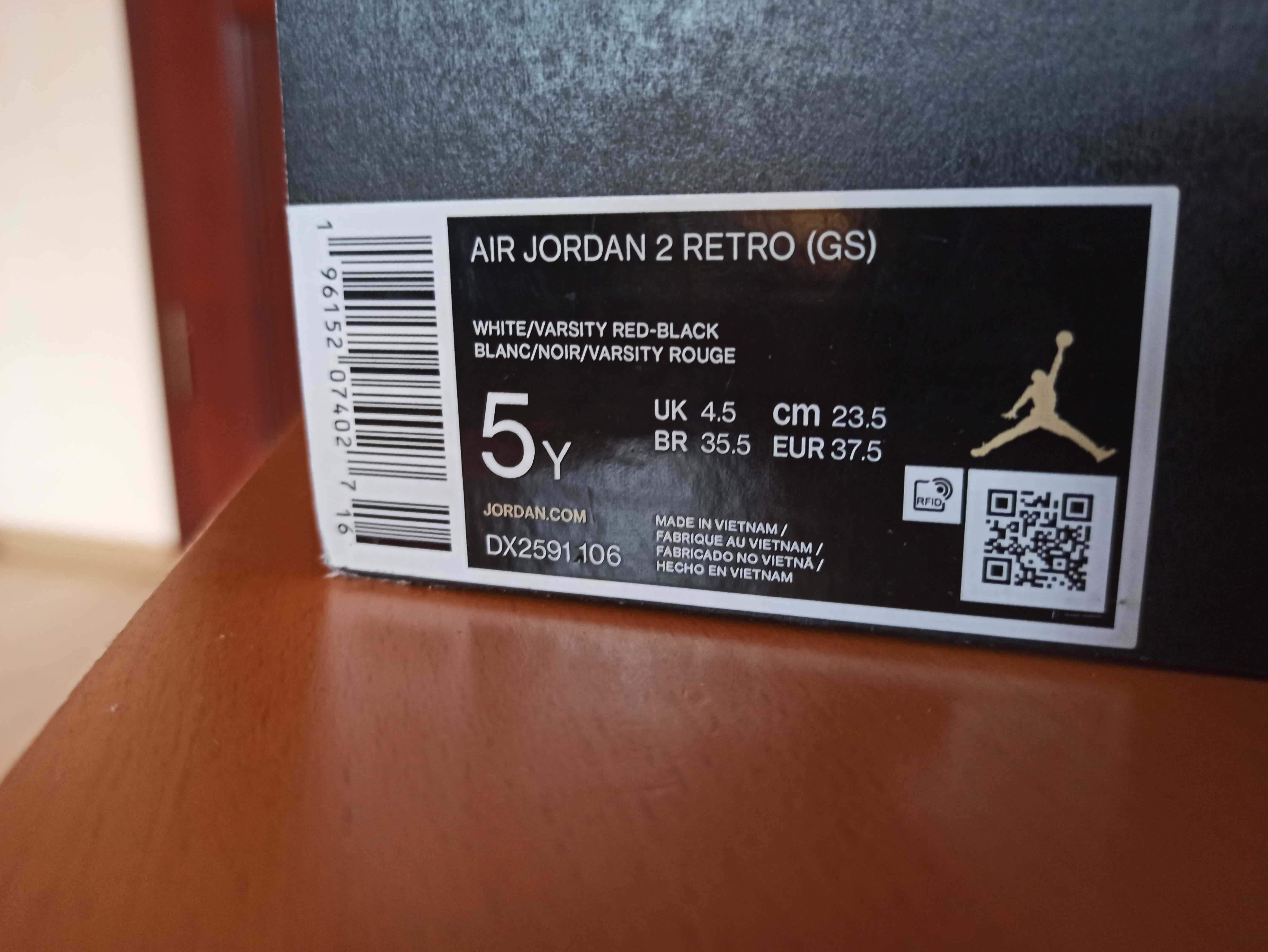 (r. Eur 37,5) Nike Air Jordan 2 Retro OG Chicago DX2591,-106