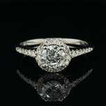 Halo Radiance Diamond Ring - Anel