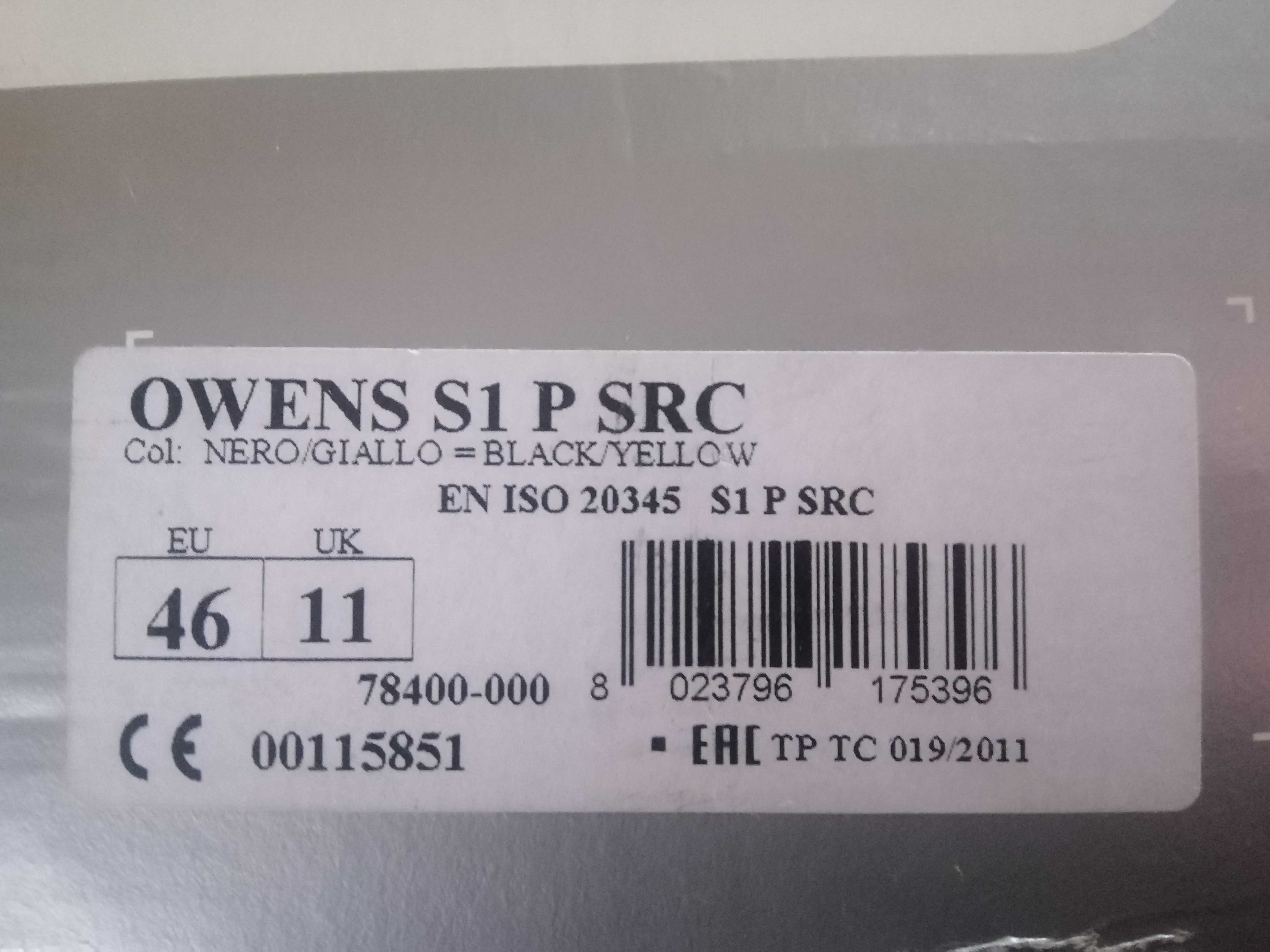 Робочі захисні черевики кросівки 46р Gofra Owens s1p SRC нові