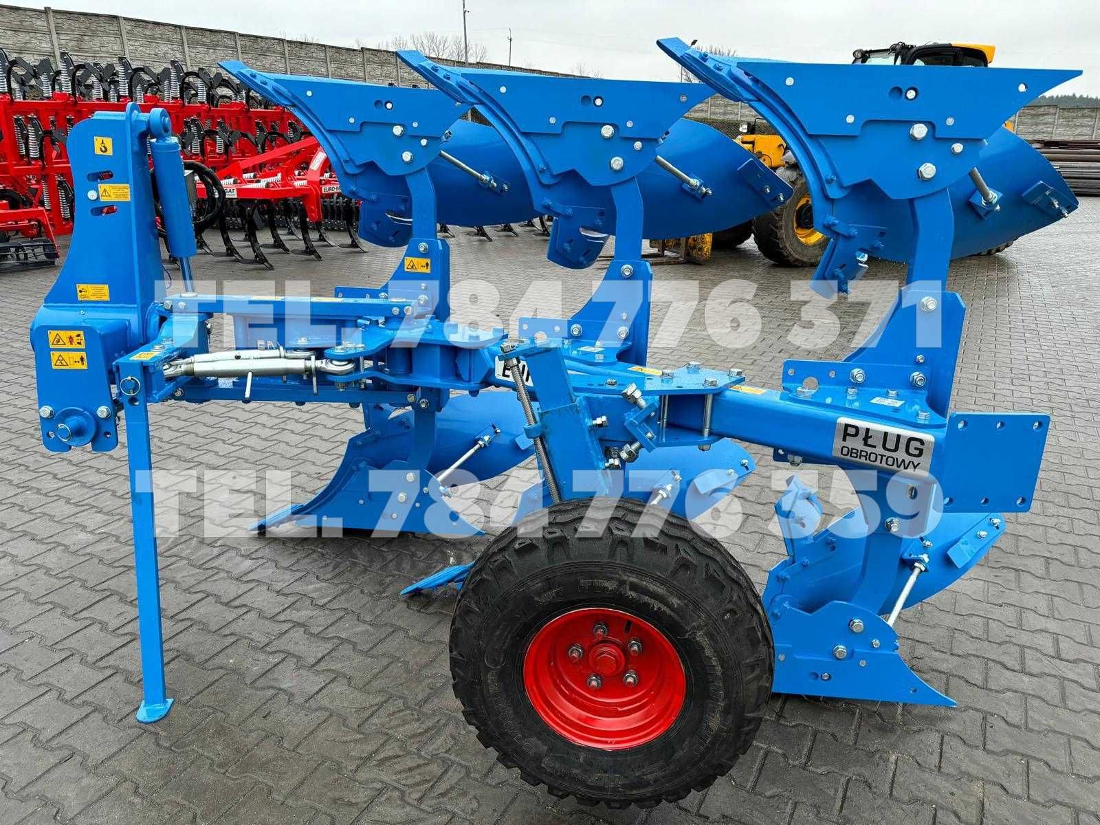 Pług obrotowy zagonowy EURO MASZ odkładnie kvernalend 18" 3/4/5 skiby