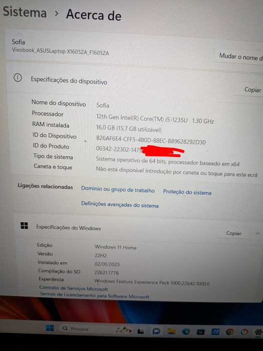 Portátil ASUS Vivobook