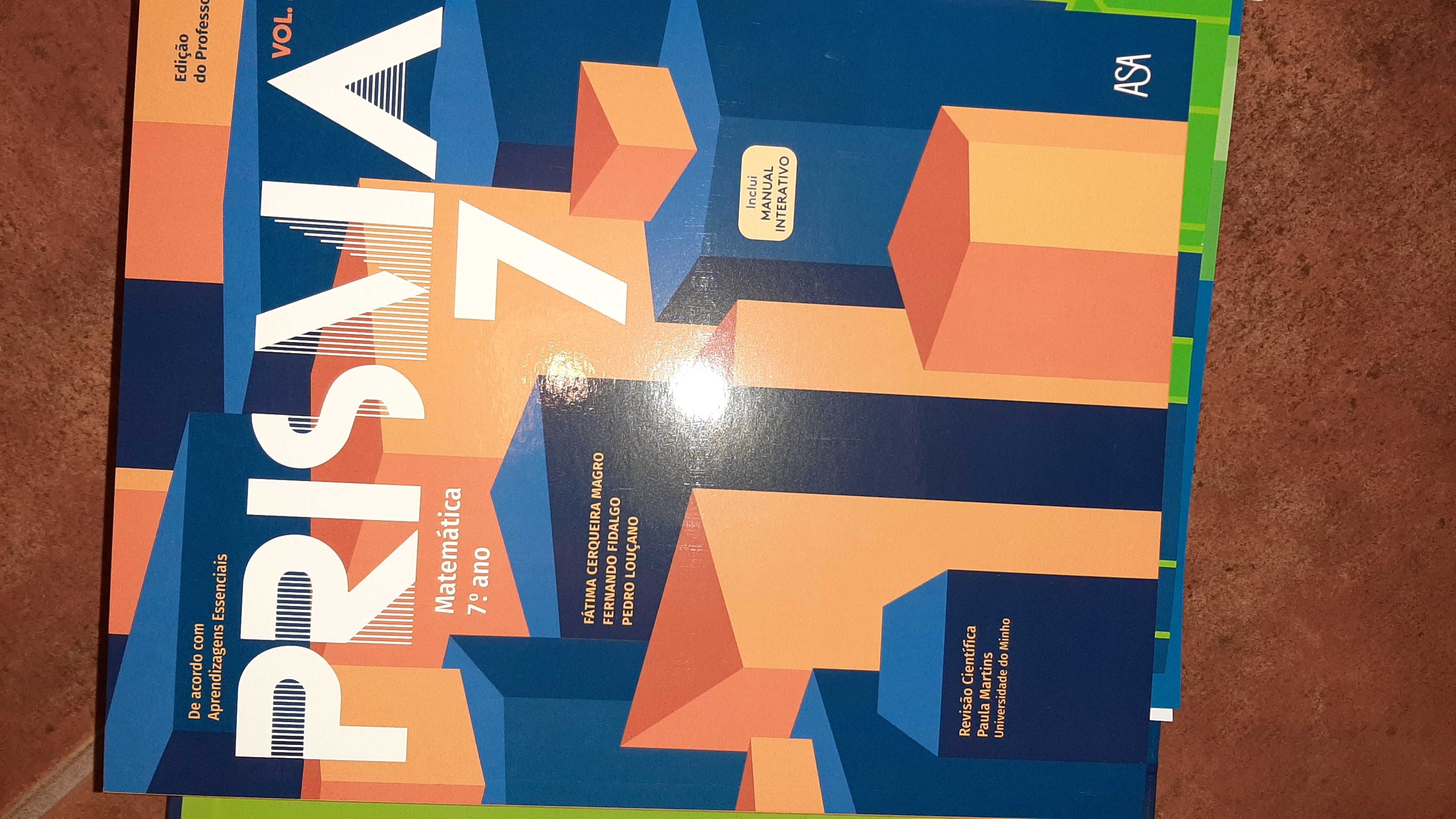 Manuais escolares de Matemática Novos 7º