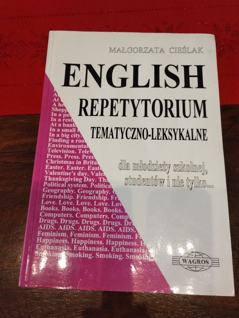 Język angielski repetytorium, tablice, książki