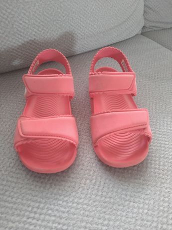 Sandały pianki Adidas czerwone koralowe 27 ok 15,5cm