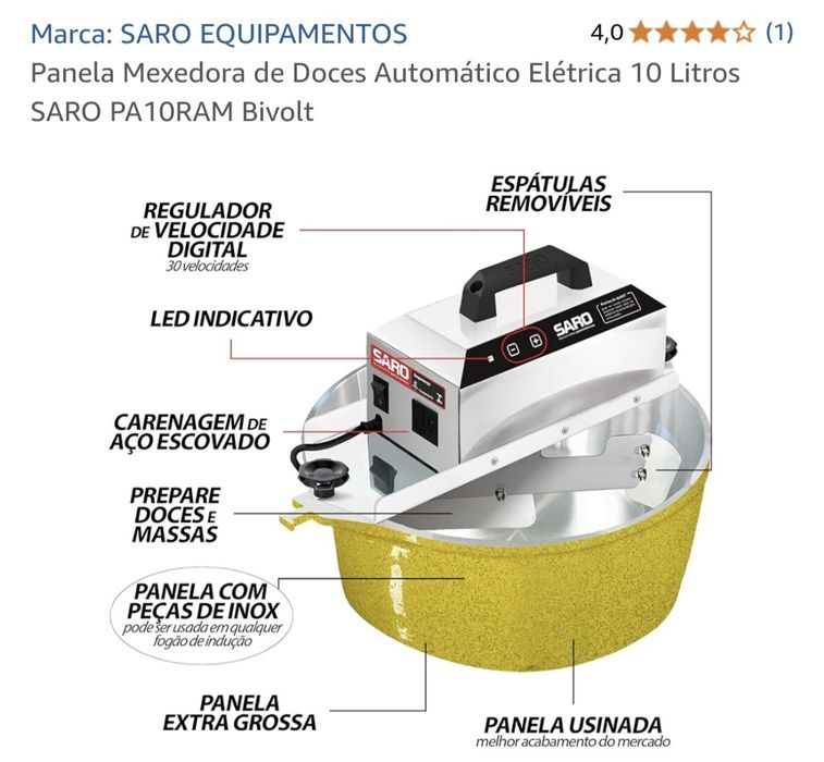 Panela Mexedora/Misturadora Doces: Brigadeiros