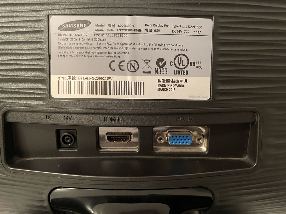 Monitor Samsung S228300H