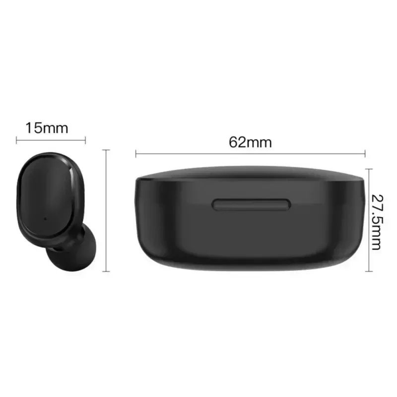 Бездротові Навушники  TWS E6S Black, Bluetooth 5,1