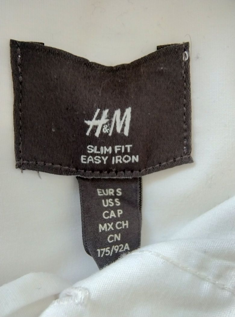 Koszula męska H&M slim fit easy iron rozm.S