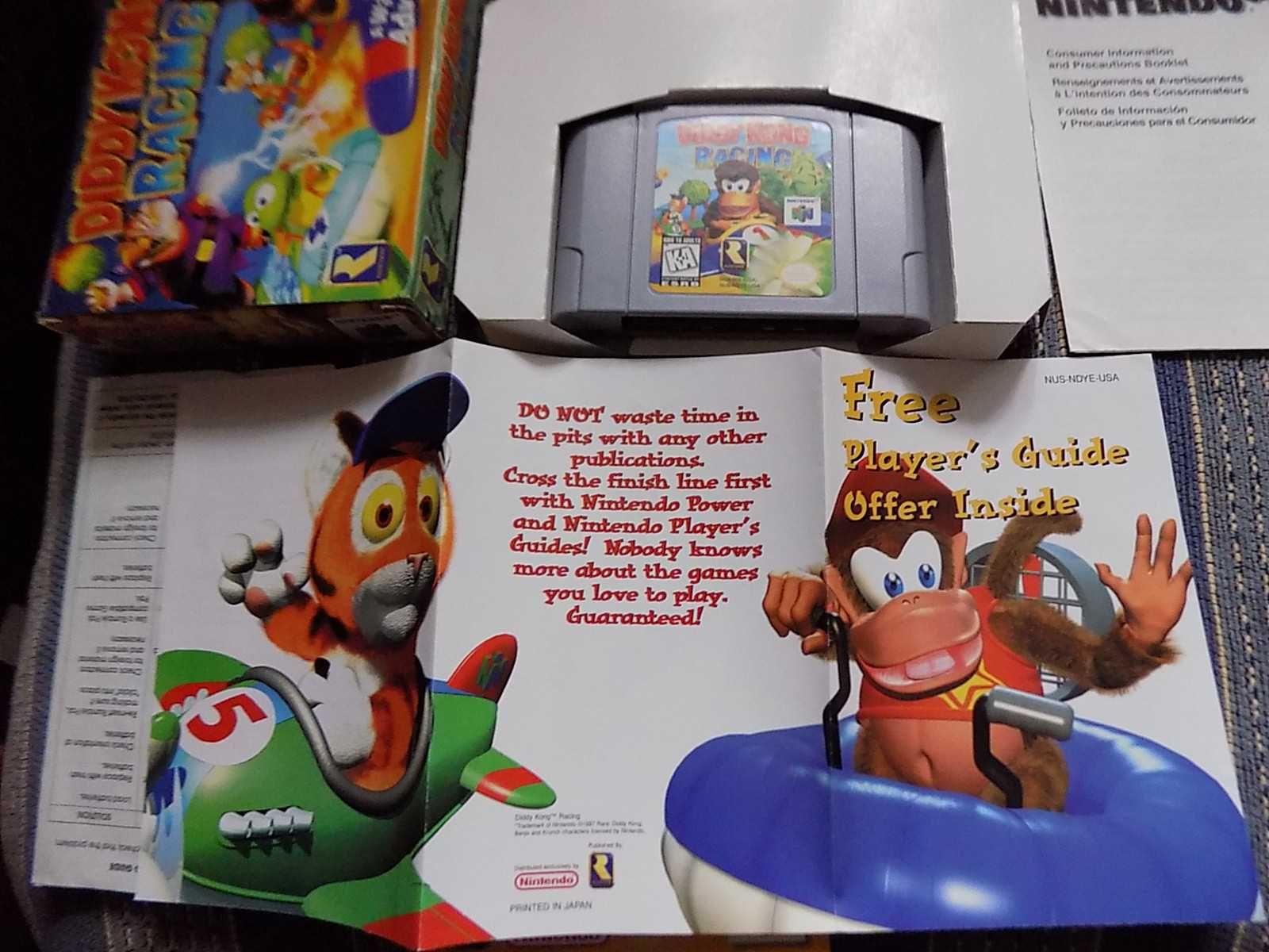 Diddy Kong Racing box 3xA - gra na konsolę z grafiką 3D, Nintendo 64!!