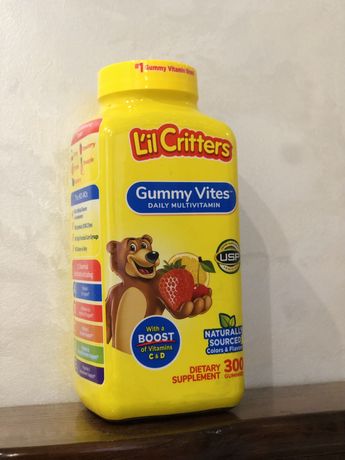 Вітаміни для Дітей, Мультивітаміни L il Critters Gummy Vites, 300 шт
