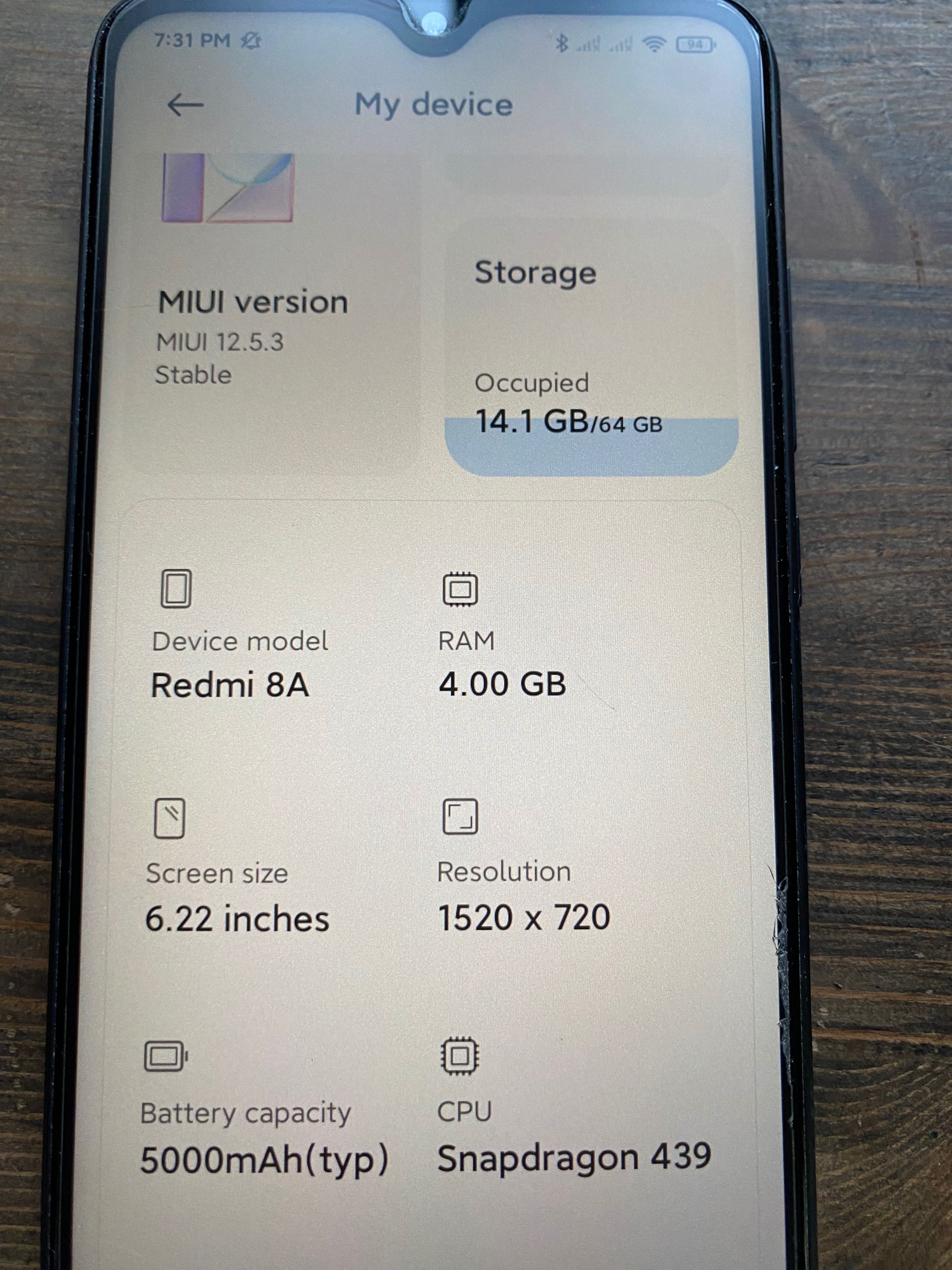 Redmi 8A Telefon od XiaoMi